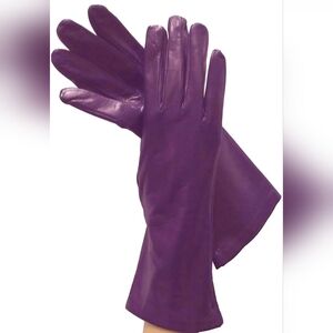 Purple Portolano leather glove size 6.5
